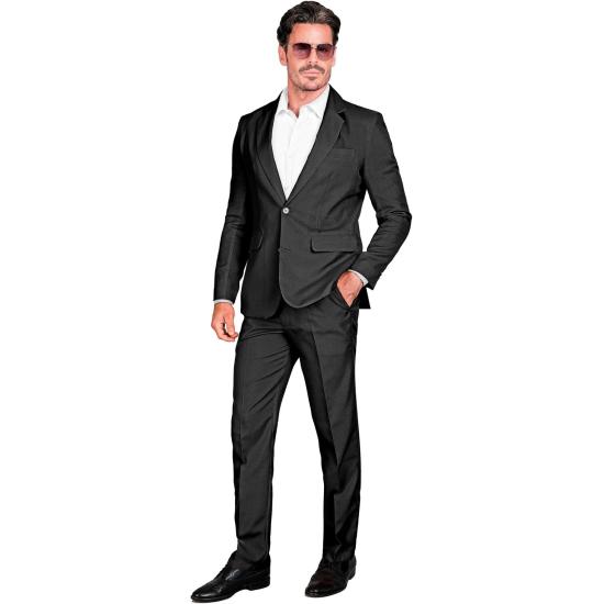 Terno de festa, preto, jaqueta e calça, showmen Terno de festa, preto, jaqueta e calça, showmen
