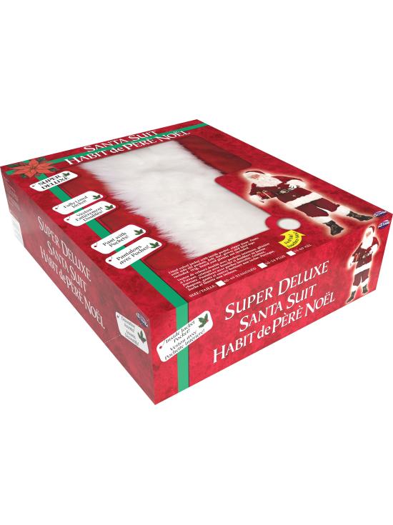 Traje de Papai Noel super luxuoso