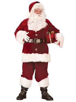 Traje de Papai Noel super luxuoso
