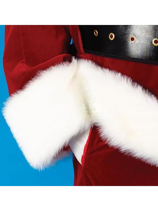 Fato de Papai Noel de veludo ultrafino