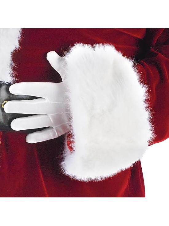 Fato de Papai Noel de veludo ultrafino