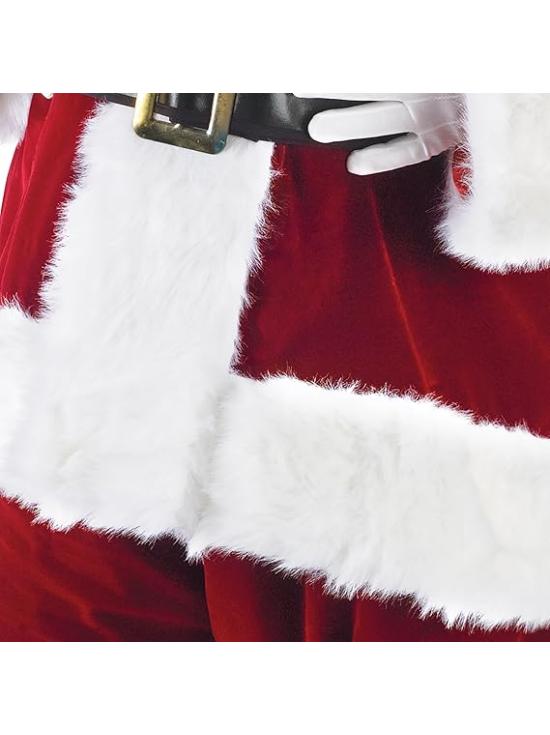 Fato de Papai Noel de veludo ultrafino