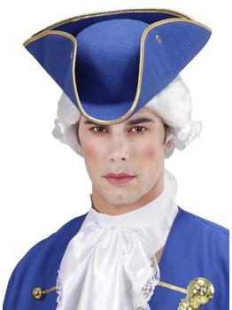 Tricornio Azul de Época