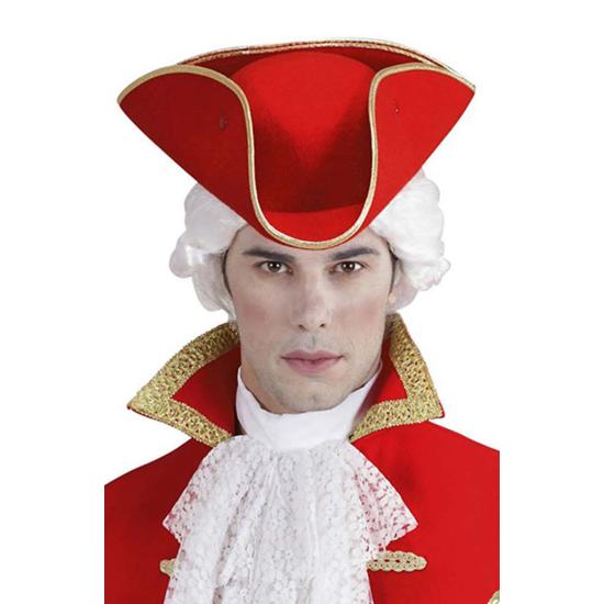 Tricornio Rojo de Época