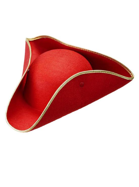 Tricornio Rojo de Época