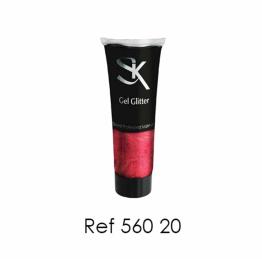 Tubo de Gel Glitter 20 ml Vermelho