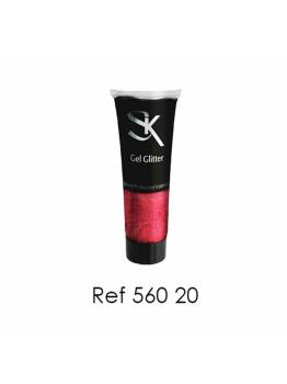 Tubo de Gel Glitter 20 ml Vermelho