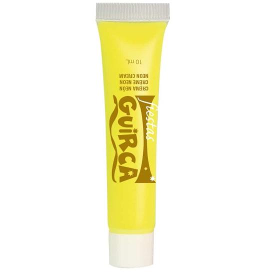 Tubo de maquiagem amarelo neon 10 ml Tubo de maquiagem amarelo neon 10 ml