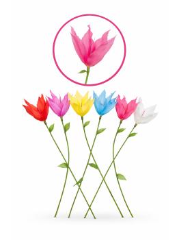 Lanterna Tulipa com Vela 50cm para Dança das Lanternas – Festas e Festivais