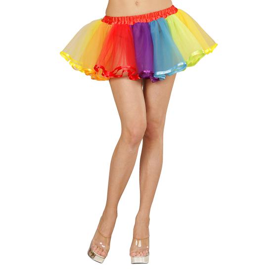Tutu arco-íris multicolorido para adulto