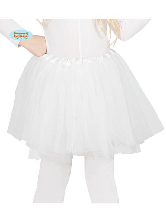 Tutu Branco 30 cm para criança