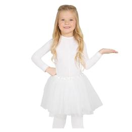 Tutu infantil com brilho branco