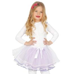 Tutu infantil com laço branco