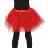 Tutu vermelho com glitter para menina