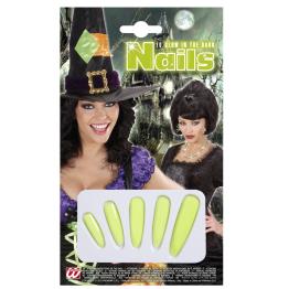 Unhas de bruxa fluorescentes
