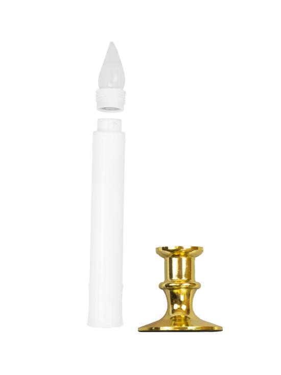 Pacote com 6 velas LED piscantes de 9 polegadas com temporizador, decorações de Halloween