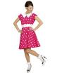 Vestido rosa dos anos 1950 para adultos
