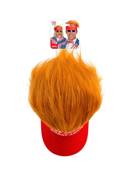 Viseira de pelúcia "Make America Great Again Donald Trump"