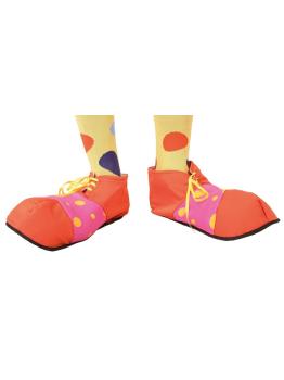 SAPATO PALHAÇO LARANJA/ROSA 32 cm