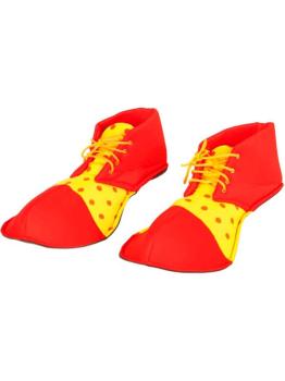 Sapatos de palhaço vermelhos infantis