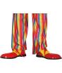 Sapatos de palhaço extra vermelhos e amarelos