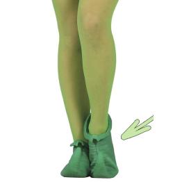 Sapatos de Elfo de Borracha Verde.