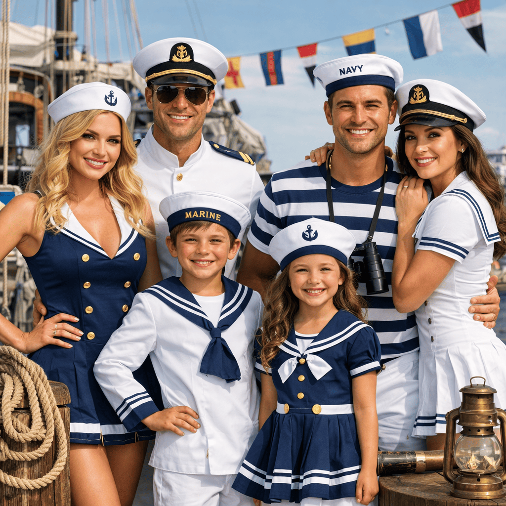 Disfarces de marinheiro e marinheira para Carnaval e festas tem&aacute;ticas